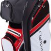 Coupon 👍 Discount - Maxfli 2019 Honors Plus Golf Cart Bag For Men Gray/white/red 🔔 -Outlet Maxfli Store unnamed file 255