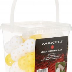Wholesale 😍 Discount - Maxfli Plastic Practice Balls - 48-Ball Bucket For Unisex 🥰