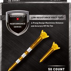 Wholesale ✔️ Discount - Maxfli Performance Series Low Resistance 2 3/4'' & 1 1/2'' Assorted Golf Tees - 50 Pack For Unisex 🔥