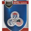 Outlet 😀 Discount - Maxfli USA Ball Markers – 3pk For Unisex 🔔