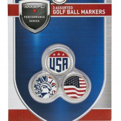 Outlet 😀 Discount - Maxfli USA Ball Markers – 3pk For Unisex 🔔