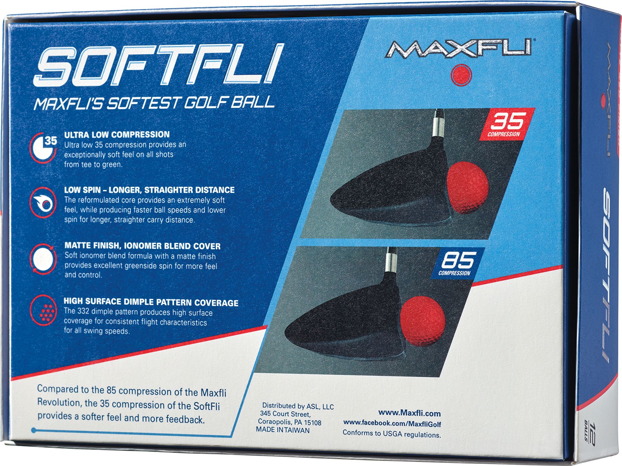 Cheap π― Discount - Maxfli SoftFli Matte Golf Balls – Red For Men π 6 Cheap π― Discount - Maxfli SoftFli Matte Golf Balls – Red For Men π - Image 4